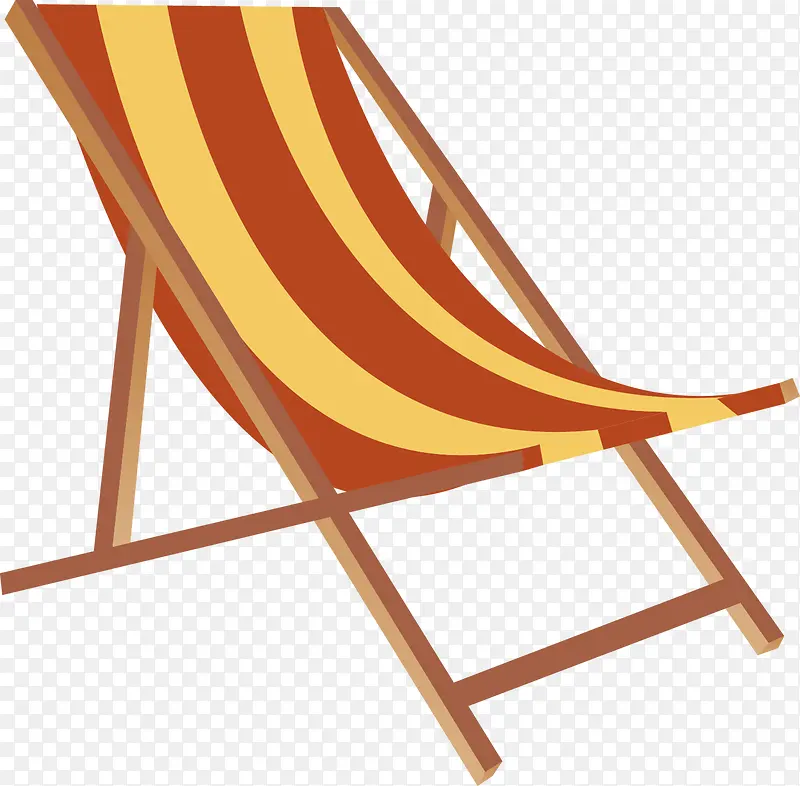 卡通沙滩椅条纹