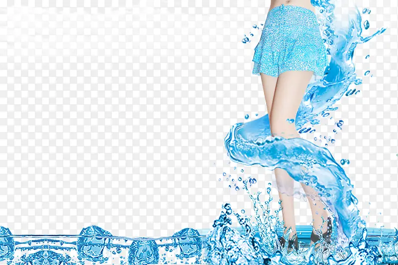 收腰显瘦沙滩水波水纹浪花