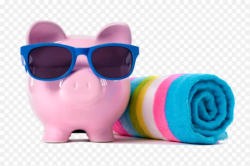 粉色小猪存钱罐