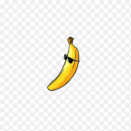 带墨镜的香蕉