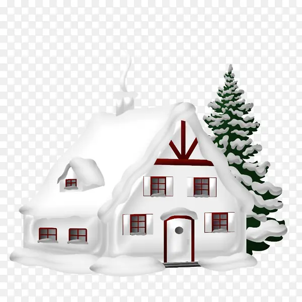 圣诞雪房子