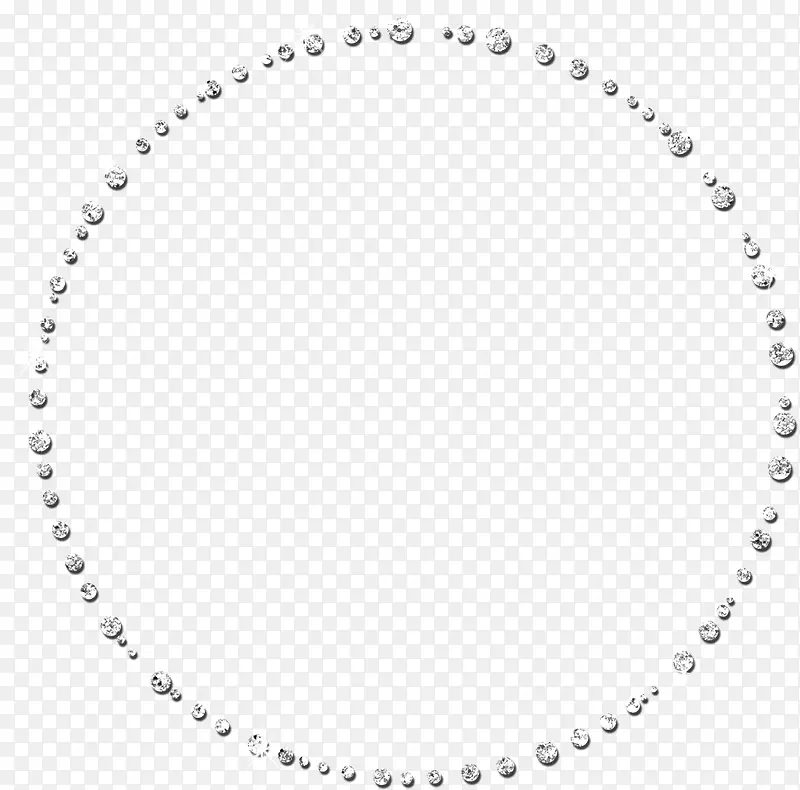 白色简约钻石圆圈边框纹理