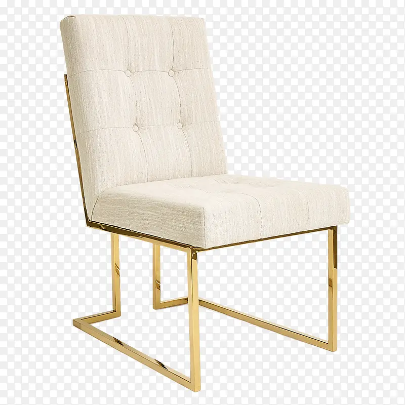 白色沙发简约金色设计