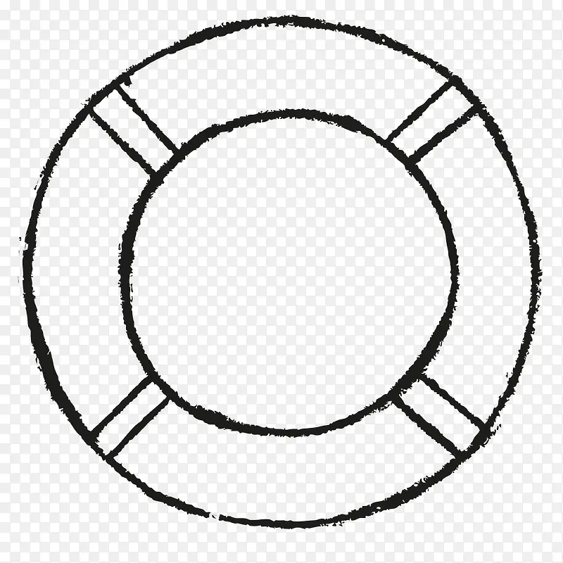 手绘线条圆圈图案