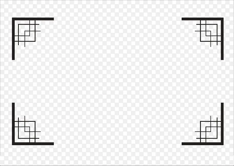 黑色中国风边框