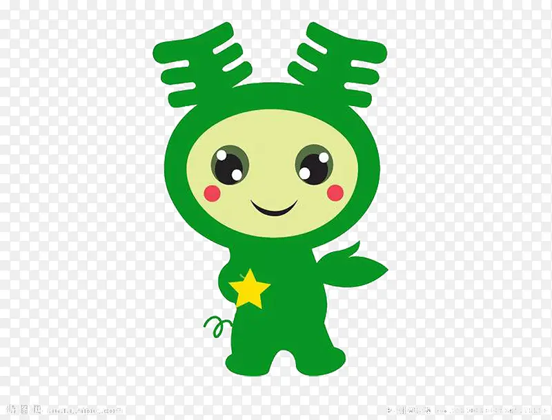 绿色的小人