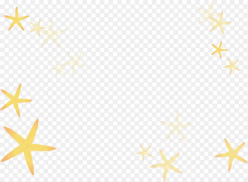 创意手绘合成扁平海星