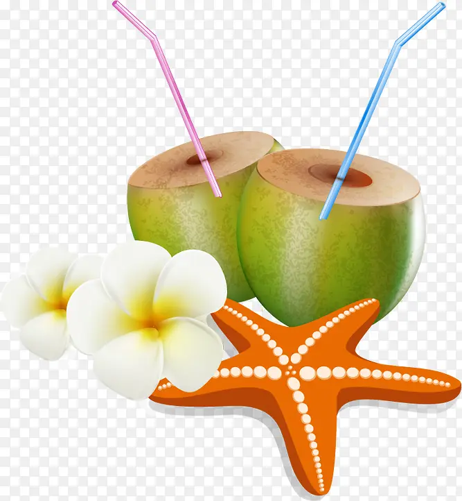 白花海星椰汁