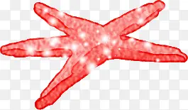 红色海星手绘设计