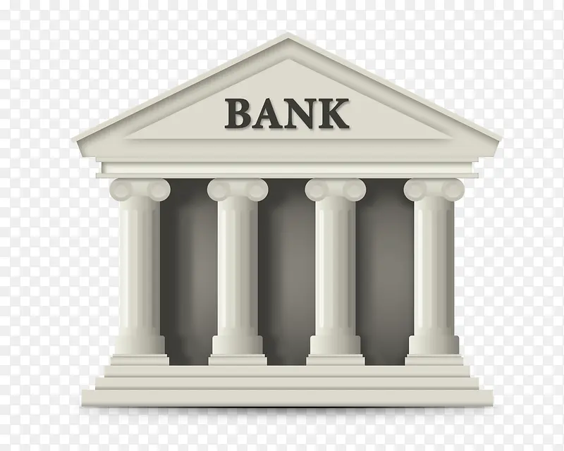 银行白色建筑