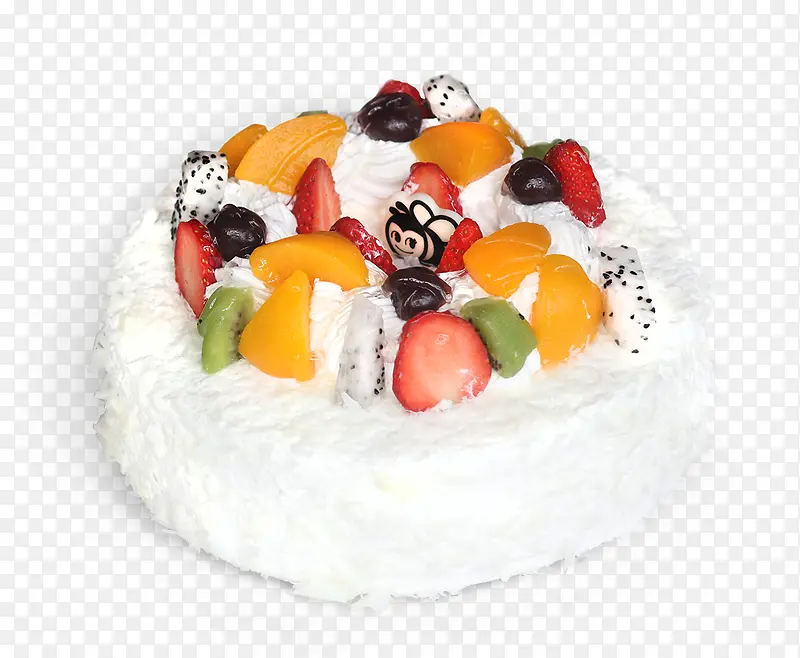 白色水果蛋糕
