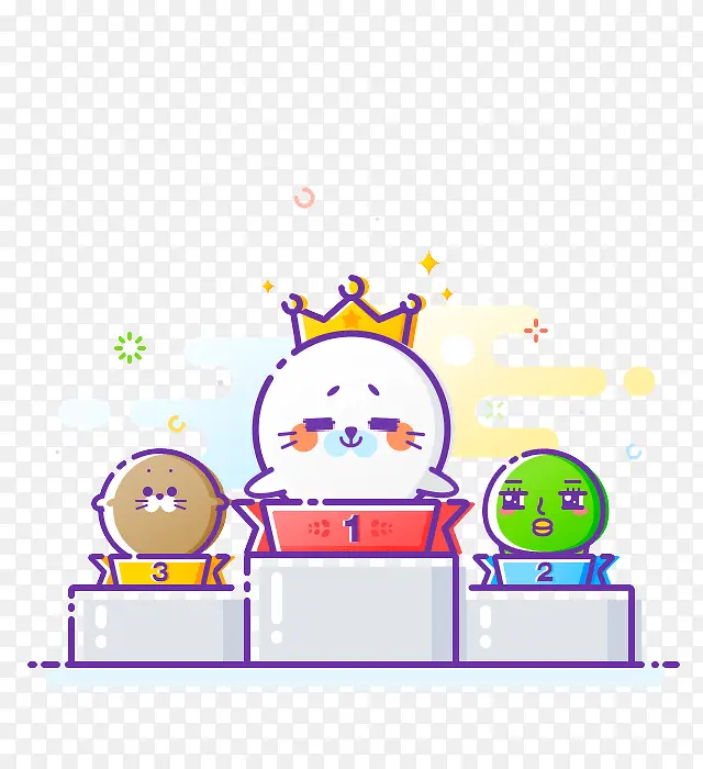 卡通领奖