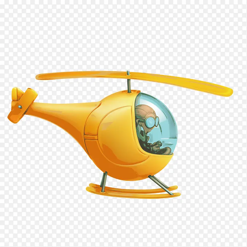 卡通直升飞机