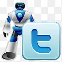 推特机器人社会媒体图标