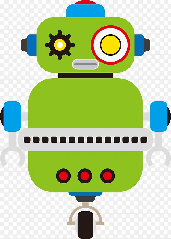 绿色的机器人