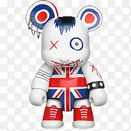 创意合成效果英国国旗机器人