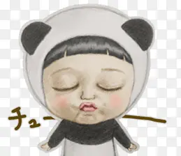 卡通宝宝睡觉萌图
