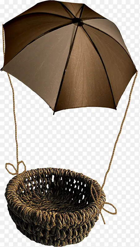 雨伞下的篮子