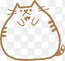 胖猫印章水印图片