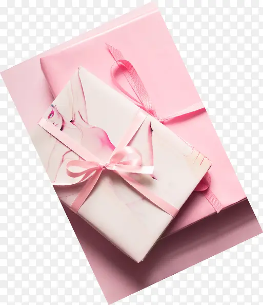 粉色唯美礼品盒