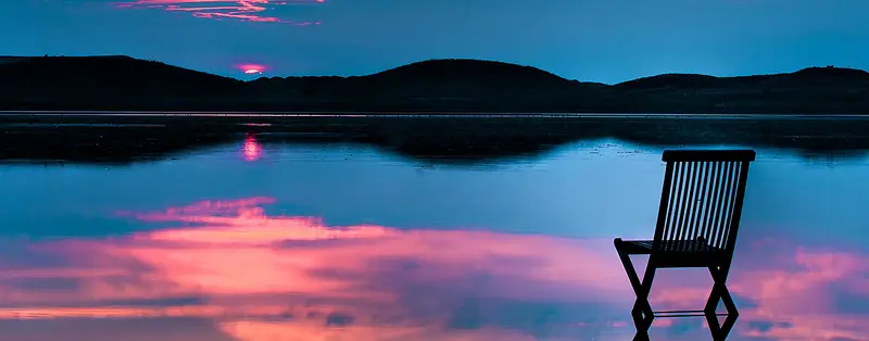 唯美夕阳海报淘宝海报背景