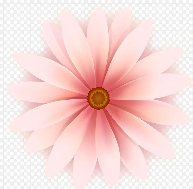 粉色唯美手绘花朵母亲节