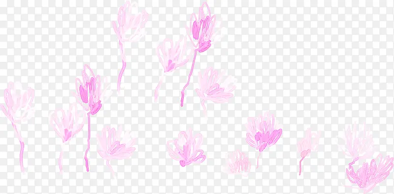 粉色唯美可爱花朵设计