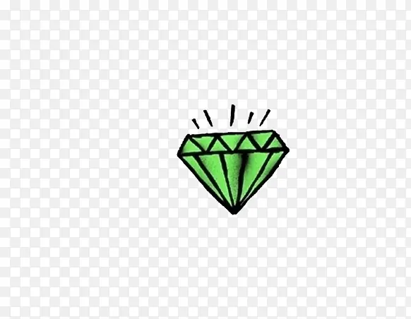 绿色闪亮钻石