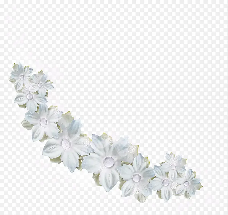 白色小花背景装饰