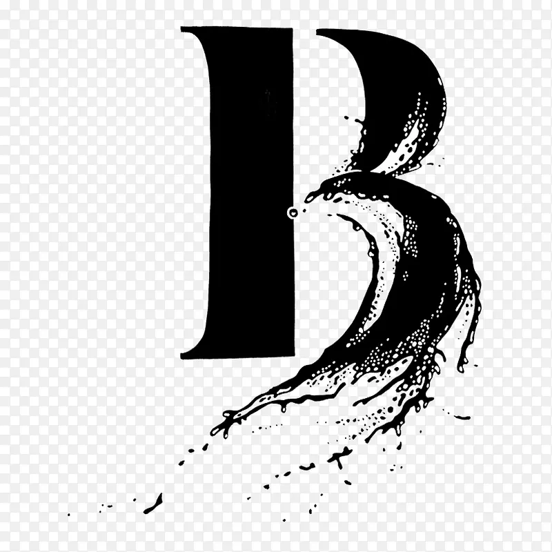 艺术字黑色字体变形B