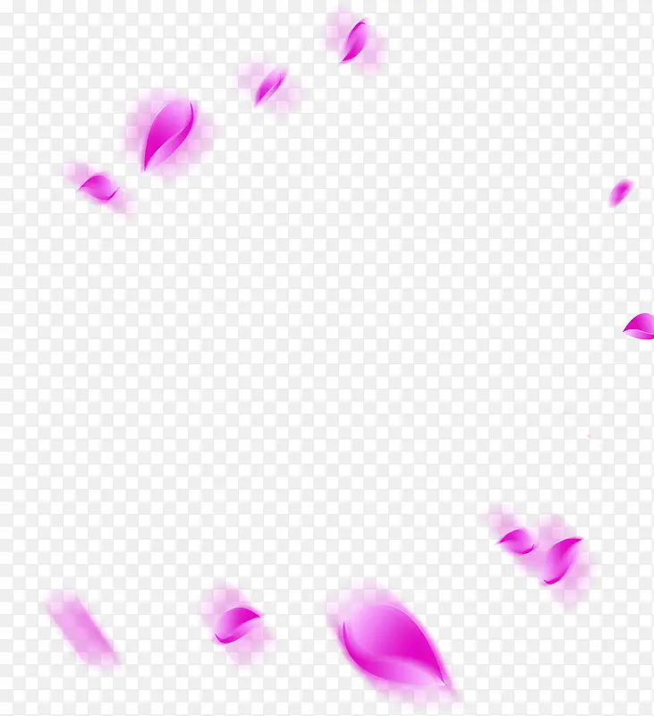 紫色花瓣装饰效果