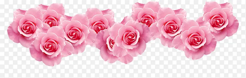 粉色玫瑰花边婚礼