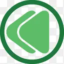 箭头标志电脑PNG网页图标透明素材向左快进