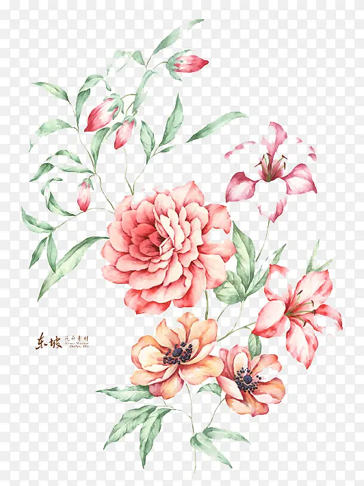 手绘唯美花