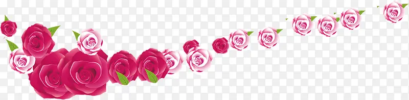 粉色玫瑰装饰图案