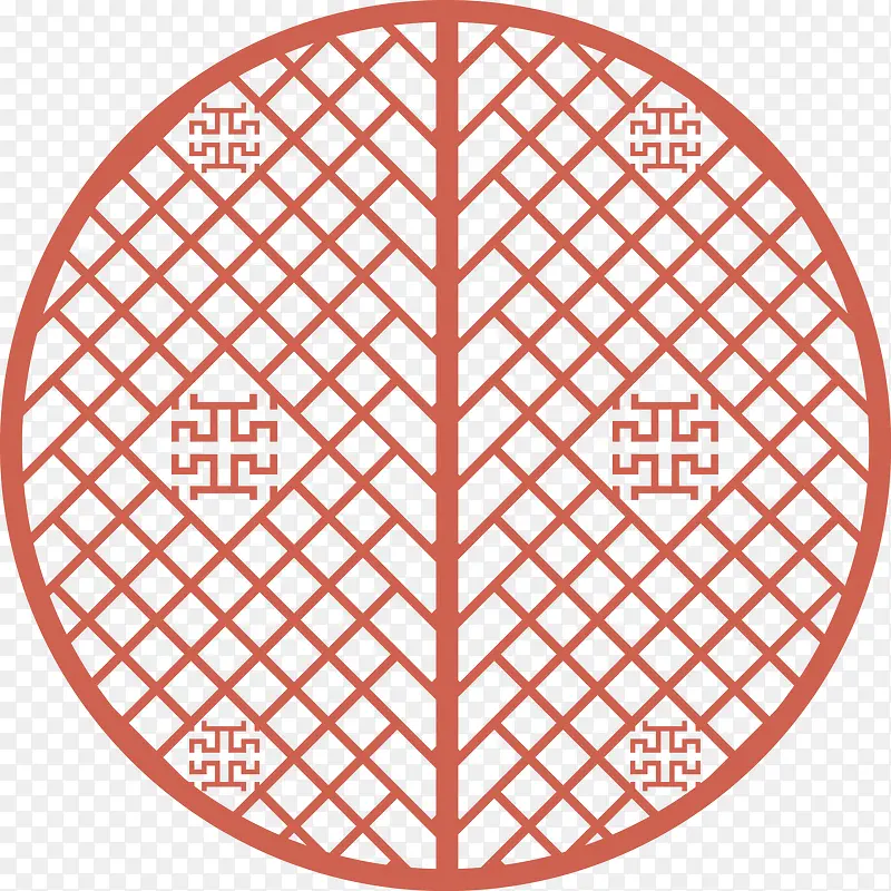 古典喜庆花窗