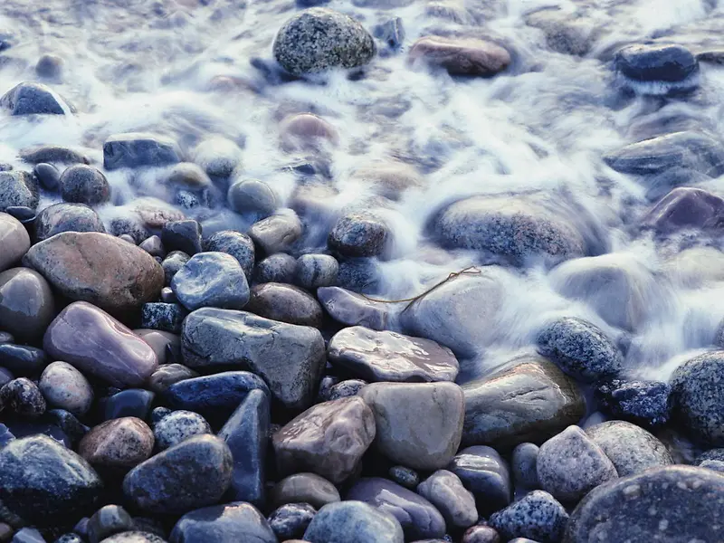 岩石石头石子海水