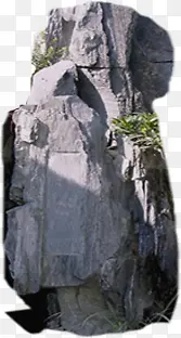 高清摄影矗立的大石头