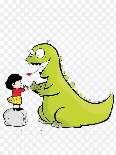 恐龙和小女孩