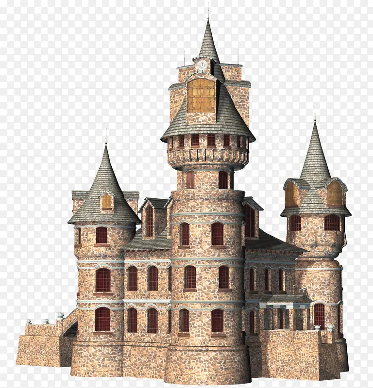 古堡建筑物图片