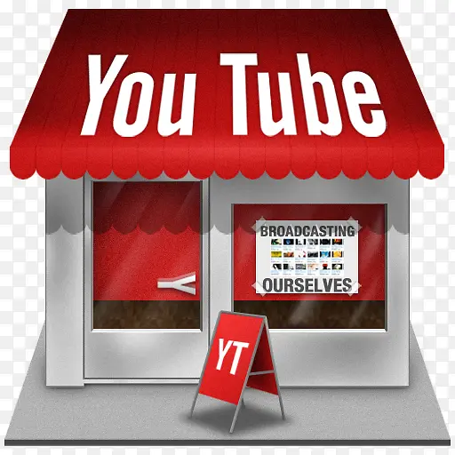 YouTube店社会商店图标
