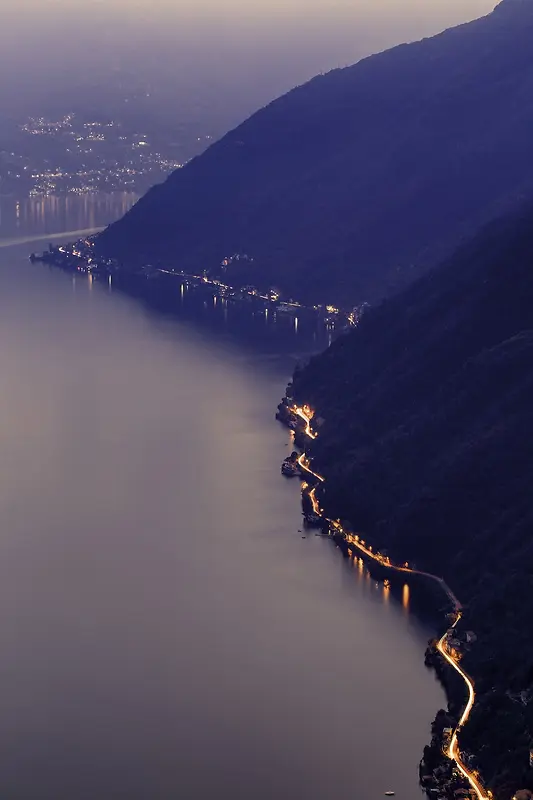 意大利科莫湖夜景