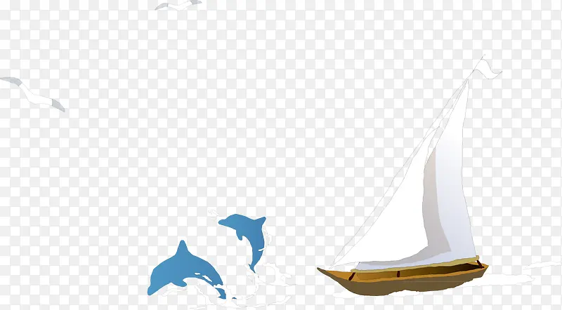 海豚帆船
