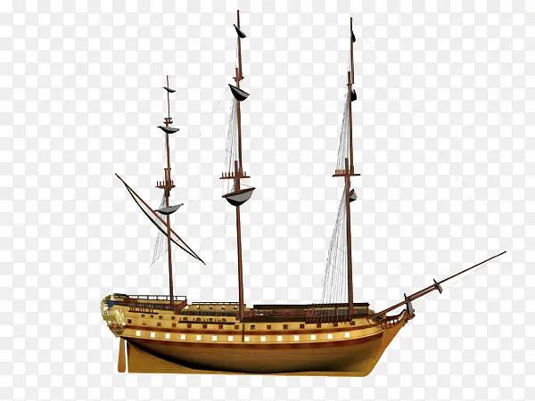 仿古木船模型