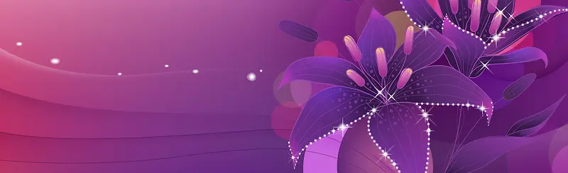 矢量花纹五彩炫酷banner