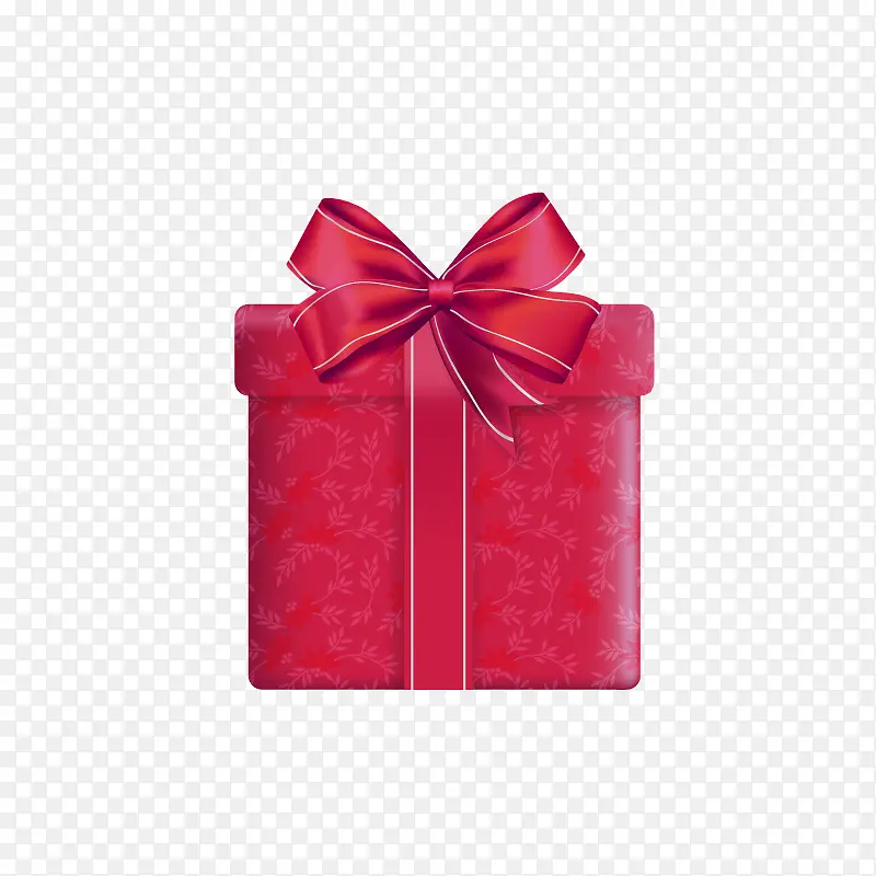 创意合成效果红色花卉礼物礼盒包装
