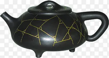 古典养生茶壶设计黑色