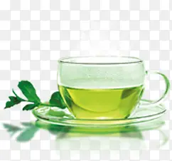 绿色春天茶叶茶杯