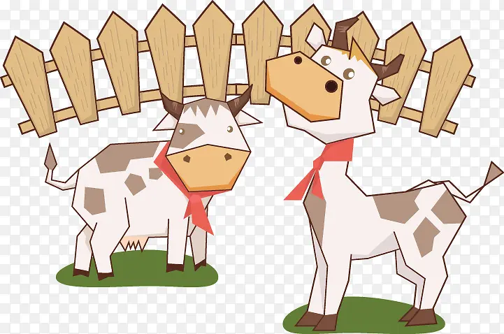 卡通可爱创意奶牛
