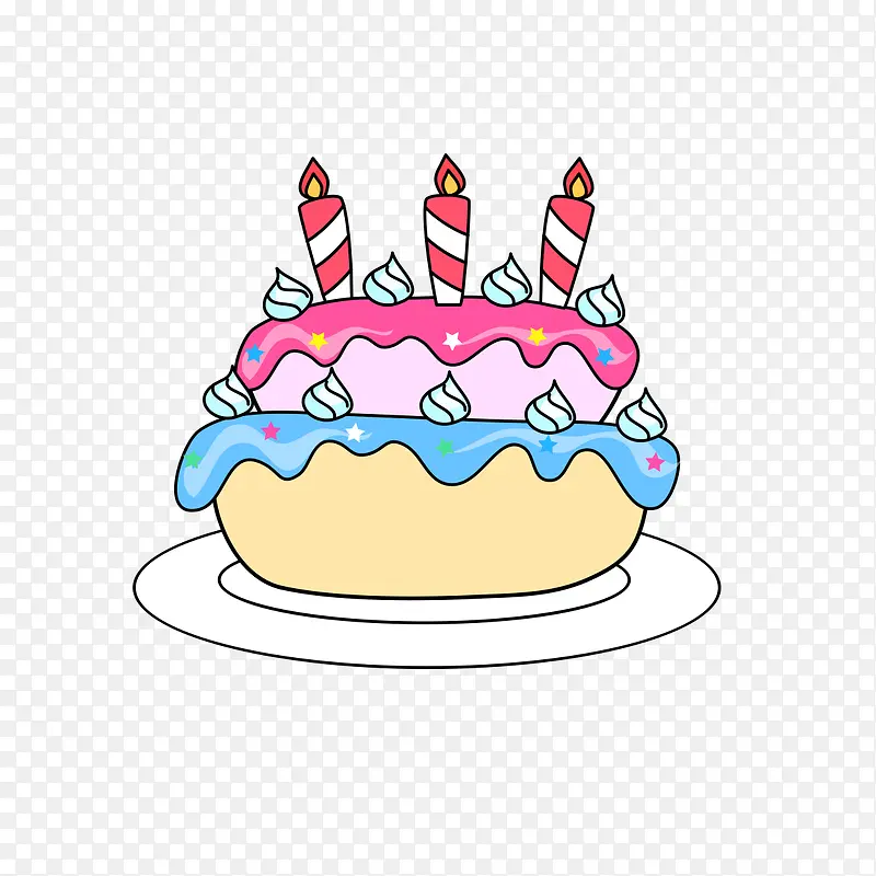 生日蛋糕卡通形象